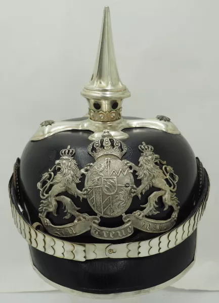 Bavarian Silver Leib-Infantry Officer Pickelhaube Visuel 1 principal